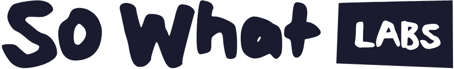 So What Labs wordmark, dark, on a light background